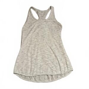 Lululemon Women's Grey Racerback Tank Top, Size 10/12